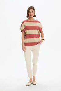 Tirelli Stripe Bubble Sleeve Tee