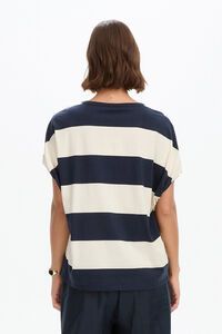 Tirelli Stripe Bubble Sleeve Tee