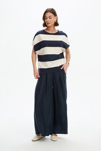 Tirelli Stripe Bubble Sleeve Tee