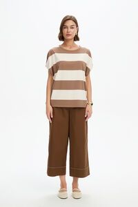 Tirelli Stripe Bubble Sleeve Tee