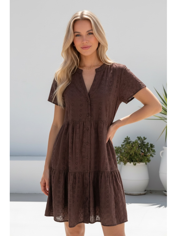Miracle Broderie Tier Dress