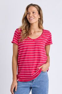 Elm Pima Vee Stripe Tee