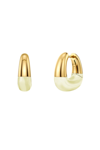 Edblad Lore Large White Gold Hoops Earrings