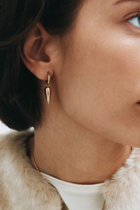 Edblad Peak Spike Hoops Gold Earrings