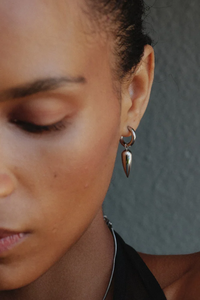 Edblad Peak Spike Hoops Silver Earrings