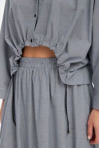 Tirelli Wide Crop Gingham Overshirt