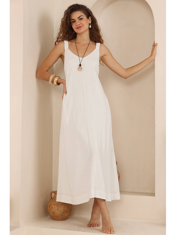 Iris Maxi Lucia Linen Maxi Dress