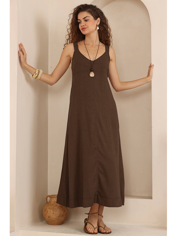 Iris Maxi Lucia Linen Maxi Dress