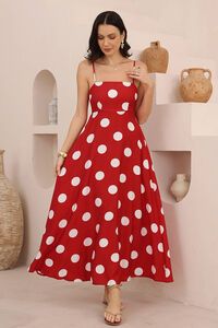Iris Maxi Portofino Polka Dot Maxi Dress