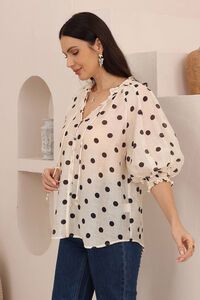 Iris Maxi Delia Polka Dot Top