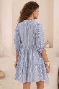 Iris Maxi Stripe Babydoll Dress