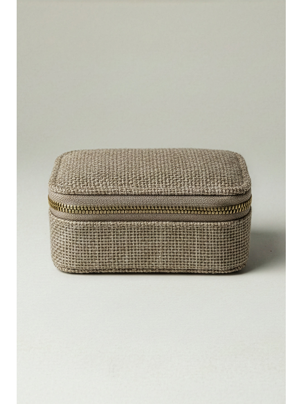 Stella + Gemma Small Linen Rectangle Jewel Box