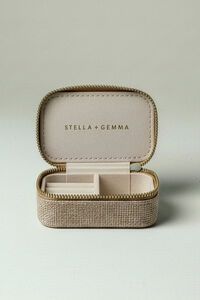 Stella + Gemma Small Linen Rectangle Jewel Box