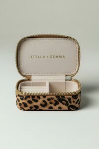 Stella + Gemma Small Leopard Rectangle Jewel Box
