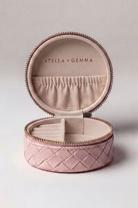 Stella + Gemma Small Weave Round Jewel Box