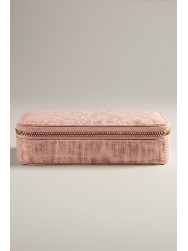 Stella + Gemma Small Linen Travel Jewel Case