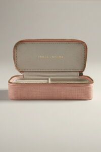 Stella + Gemma Small Linen Travel Jewel Case