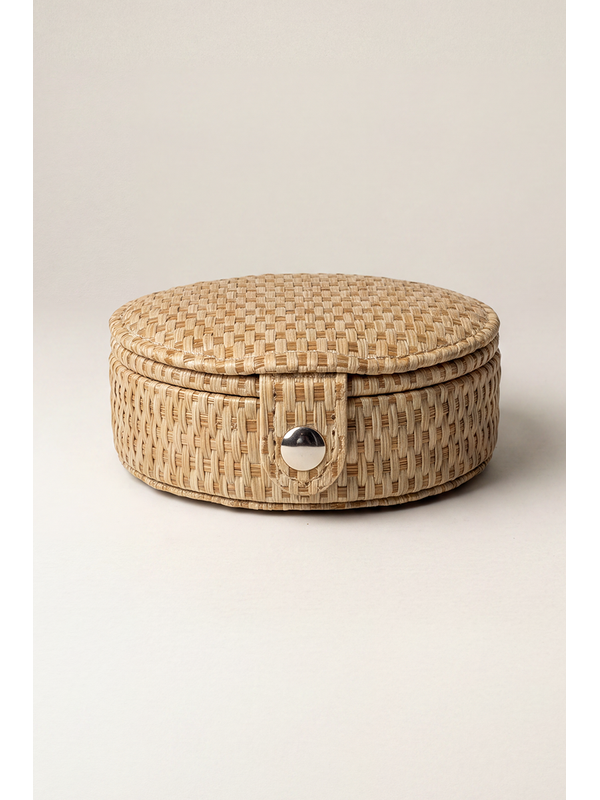 Stella + Gemma Woven Round Jewel Box