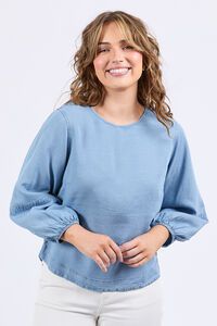 Elm Della Chambray Top