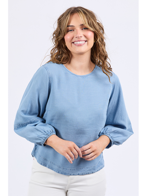 Elm Della Chambray Top
