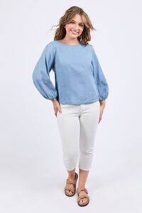 Elm Della Chambray Top
