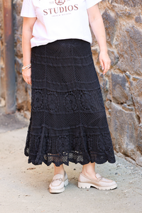 Alice + Lily Cotton Crocheted Skirt