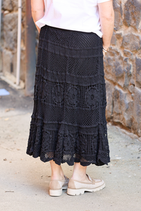 Alice + Lily Cotton Crocheted Skirt