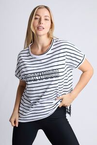 Foxwood Throw On S/S Stripe Tee