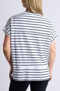 Foxwood Throw On S/S Stripe Tee
