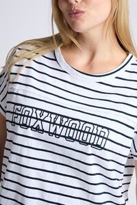 Foxwood Throw On S/S Stripe Tee