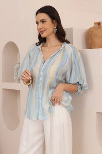 Iris Maxi Marina Stripe Top