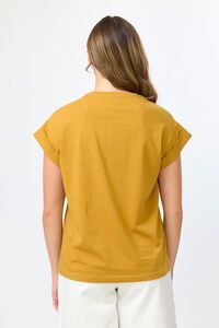 Stella + Gemma Cuff Tee Palm Tile