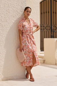 Adorne Vivi Linen Midi Dress