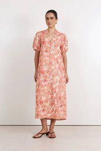 Adorne Vivi Linen Midi Dress