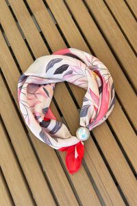 Antler Pearl Fasten Neck Tie - Bloom