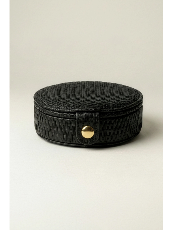 Stella + Gemma Woven Round Jewel Box