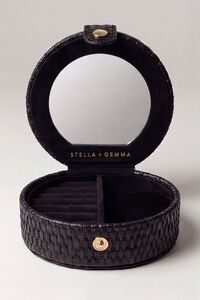 Stella + Gemma Woven Round Jewel Box